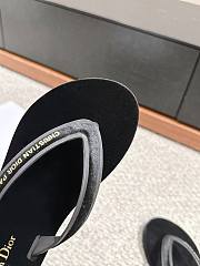 Bagsaaa Diorsea Thong Sandal Black Velvet - 3