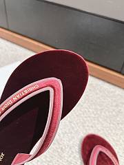 Bagsaaa Diorsea Thong Sandal Red Velvet - 3