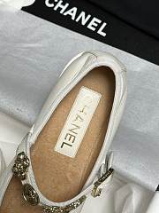 Bagsaaa Chanel Mary Janes G45778 White - 3