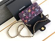 Bagsaaa Chanel Small Handbag Printed Fabric Multicolour - 20 cm - 4