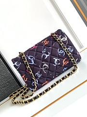 Bagsaaa Chanel Small Handbag Printed Fabric Multicolour - 20 cm - 2