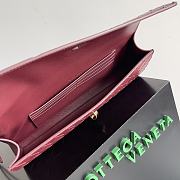 Bagsaaa Bottega Veneta Long Clutch Andiamo With Handle Red - 31*13*3cm - 4