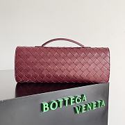 Bagsaaa Bottega Veneta Long Clutch Andiamo With Handle Red - 31*13*3cm - 2