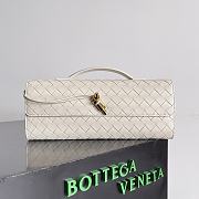 Bagsaaa Bottega Veneta Long Clutch Andiamo With Handle White - 31*13*3cm - 1