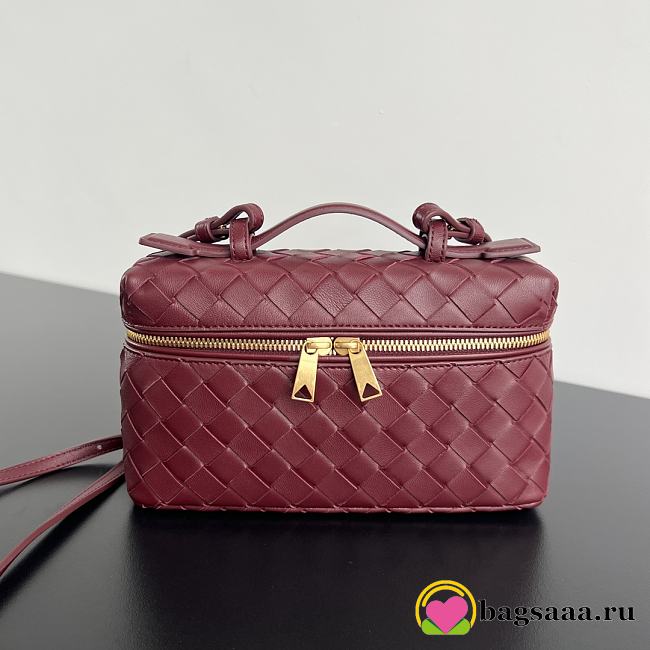 Bagsaaa Bottega Veneta Bang Bang Vanity Case Red - 23*12.5*5cm - 1