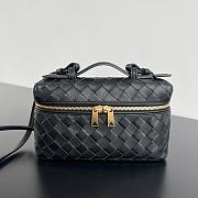 Bagsaaa Bottega Veneta Bang Bang Vanity Case Black - 23*12.5*5cm - 1