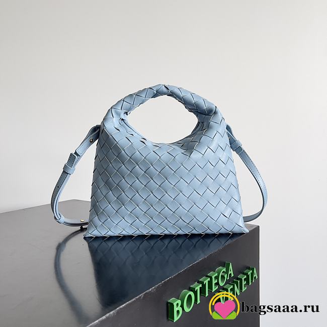 Bagsaaa Bottega Veneta Mini Hop Blue - 25.5*14.5*11cm - 1