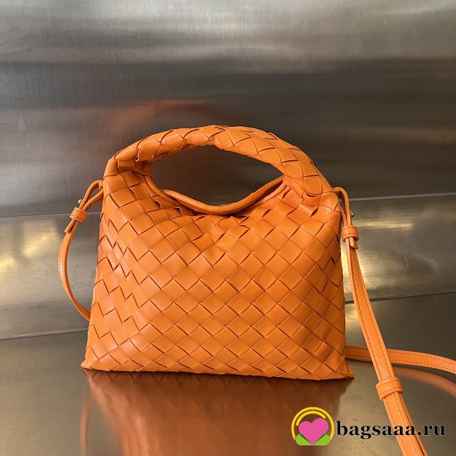 Bagsaaa Bottega Veneta Mini Hop Orange - 25.5*14.5*11cm - 1