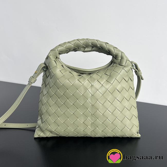 Bagsaaa Bottega Veneta Mini Hop Green - 25.5*14.5*11cm - 1