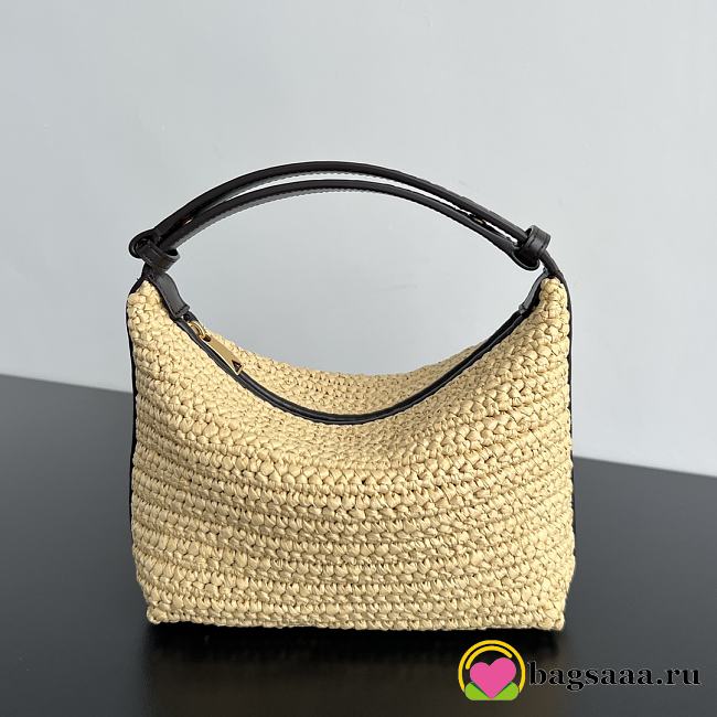 Bagsaaa Bottega Veneta Mini Wallace Raffia Crochet - 20x13x9.5 cm - 1