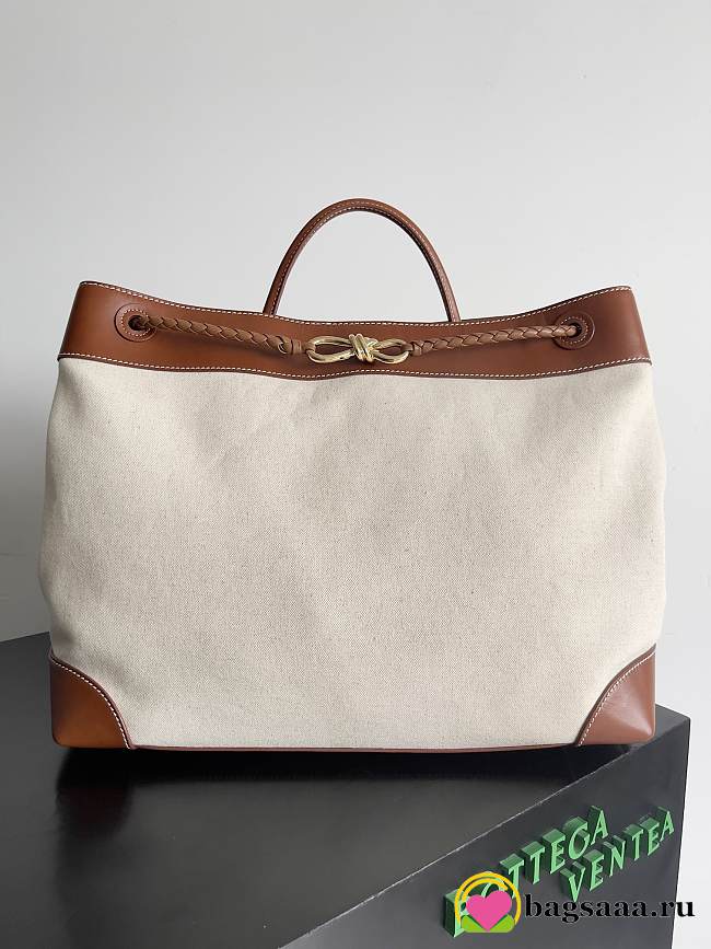 Bagsaaa Bottega Veneta Large Andiamo Natural/light wood - 35x42x18 cm - 1