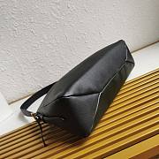 Bagsaaa Prada Aimèe Large Leather Shoulder Bag Black - 39x23x12 cm - 4