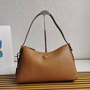 Bagsaaa Prada Aimèe Large Leather Shoulder Bag Brown - 39x23x12 cm - 1