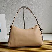 Bagsaaa Prada Aimèe Large Leather Shoulder Bag Beige - 39x23x12 cm - 3