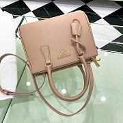 Bagsaaa Small Prada Galleria Saffiano Leather Bag Nude Pink - 24.5x16.5x11 cm - 4