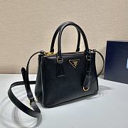 Bagsaaa Small Prada Galleria Saffiano Leather Bag Black - 24.5x16.5x11 cm - 4