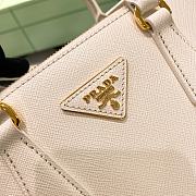 Bagsaaa Small Prada Galleria Saffiano Leather Bag White - 24.5x16.5x11 cm - 2