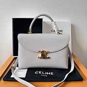 Bagsaaa Celine Medium Nino Bag In Supple Calfskin Cloudy Grey - 25 X 17.5 X 10 CM - 1