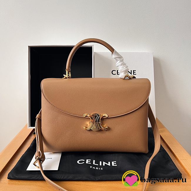 Bagsaaa Celine Medium Nino Bag In Supple Calfskin Brown - 25 X 17.5 X 10 CM - 1