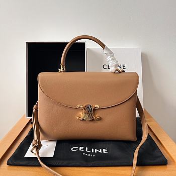 Bagsaaa Celine Medium Nino Bag In Supple Calfskin Brown - 25 X 17.5 X 10 CM