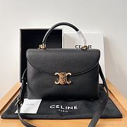 Bagsaaa Celine Medium Nino Bag In Supple Calfskin Black - 25 X 17.5 X 10 CM - 1