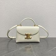 Bagsaaa Celine Teen Nino Bag In Supple Calfskin White - 20.5 X 13 X 8 CM - 1