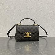 Bagsaaa Celine Teen Nino Bag In Triomphe Canvas - 20.5 X 13 X 8 CM - 1