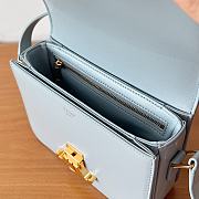 Bagsaaa Celine Teen Triomphe Bag In Shiny Calfskin Pale Blue - 18.5 X 13.5 X 7 CM - 4