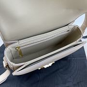 Bagsaaa Celine Teen Triomphe Bag In Shiny Calfskin Light Stone - 18.5 X 13.5 X 7 CM - 3