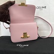 Bagsaaa Celine Teen Triomphe Bag In Shiny Calfskin Pink - 18.5 X 13.5 X 7 CM - 2