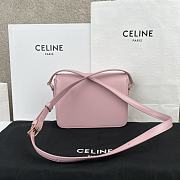 Bagsaaa Celine Teen Triomphe Bag In Shiny Calfskin Pink - 18.5 X 13.5 X 7 CM - 4