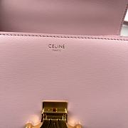 Bagsaaa Celine Teen Triomphe Bag In Shiny Calfskin Pink - 18.5 X 13.5 X 7 CM - 5