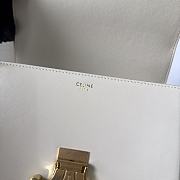 Bagsaaa Celine Teen Triomphe Bag In Shiny Calfskin Vanilla - 18.5 X 13.5 X 7 CM - 5