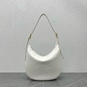 Bagsaaa Celine Medium Heloïse Bag Cuir Triomphe In Supple Calfskin White - 30 X 28.5 X 8 CM - 1