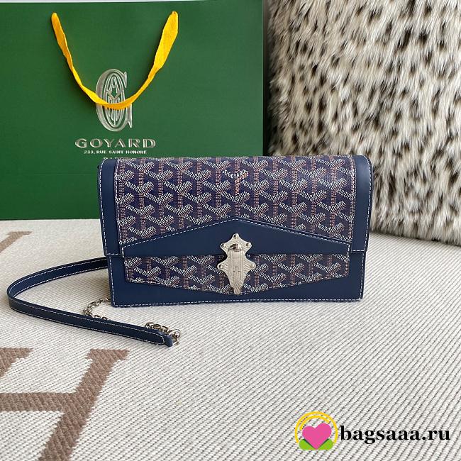 Bagsaaa Goyard Duchesse Marie-Caroline Bag Navy Blue - 25x15x6.5 - 1