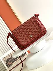 Bagsaaa Goyard Plumet Pocket Wallet Red - 14 x 2.5 x 20.5 cm - 1