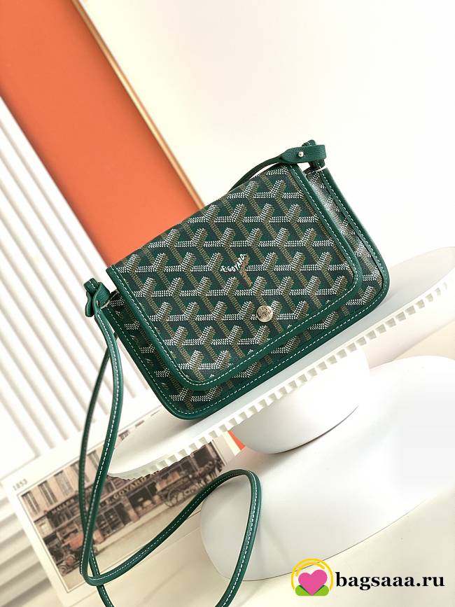 Bagsaaa Goyard Plumet Pocket Wallet Green - 14 x 2.5 x 20.5 cm - 1