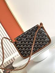 Bagsaaa Goyard Plumet Pocket Wallet Black & Tan - 14 x 2.5 x 20.5 cm - 5