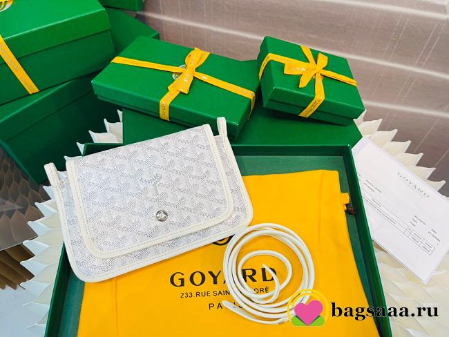 Bagsaaa Goyard Plumet Pocket Wallet White - 14 x 2.5 x 20.5 cm - 1