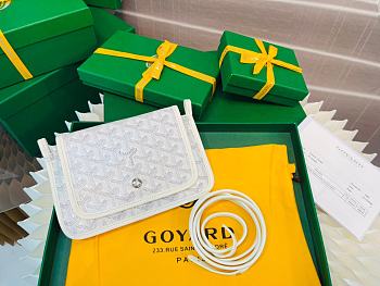 Bagsaaa Goyard Plumet Pocket Wallet White - 14 x 2.5 x 20.5 cm