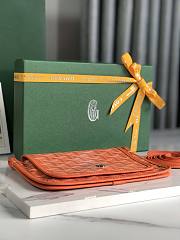 Bagsaaa Goyard Plumet Pocket Wallet Orange- 14 x 2.5 x 20.5 cm - 2