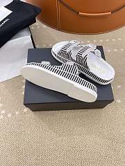 Chanel Stripes White & Black Sandals - 3