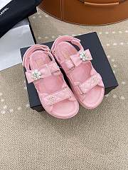 Bagsaaa Chanel G45330 Pink Sandals - 1