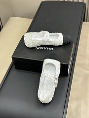 Bagsaaa Chanel Mary Janes White Tweed G45697 - 2