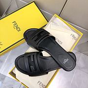 Bagsaaa Fendi Baguette Black leather slides - 2