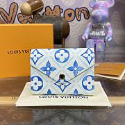 Bagsaaa Louis Vuitton M83623 Victorine Wallet Lagoon blue - 12 x 9.5 x 2.5 cm - 1