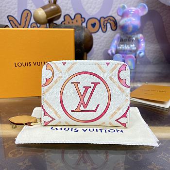 Bagsaaa Louis Vuitton M83658 Zippy Coin Purse Coral - 11 x 8.5 x 2 cm