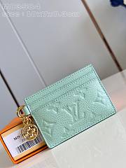 Bagsaaa M83584 LV Charms Card Holder Green - 10.2 x 7.3 x 0.3 cm - 1