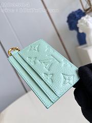 Bagsaaa M83584 LV Charms Card Holder Green - 10.2 x 7.3 x 0.3 cm - 3