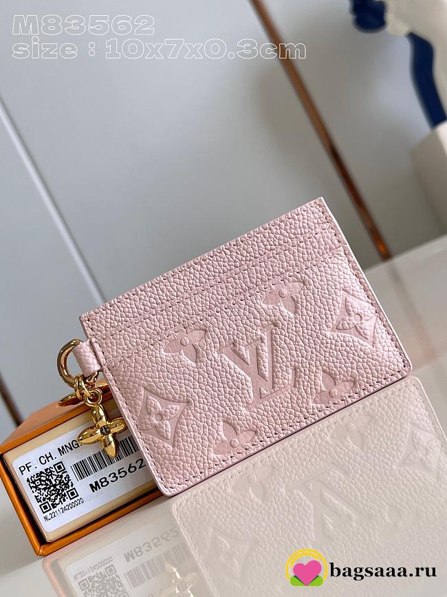 Bagsaaa Louis Vuitton M83562 LV Charms Card Holder Light Pink - 10.2 x 7.3 x 0.3 cm - 1